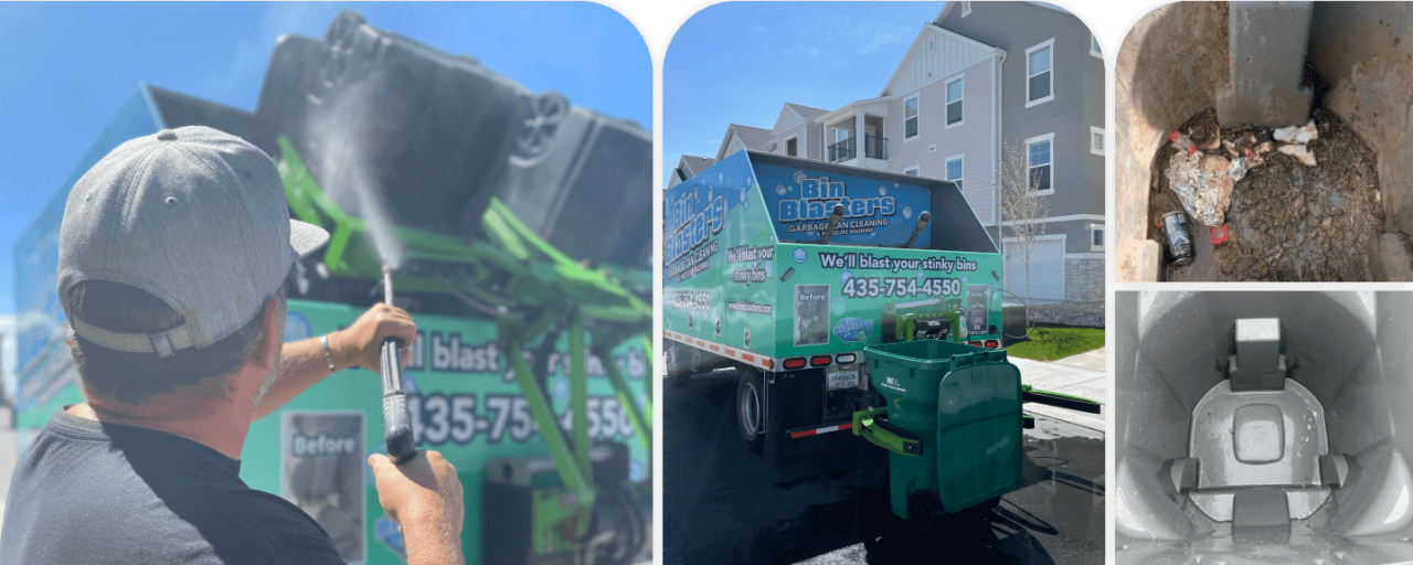 Garbage Can Cleaning Service Trash Can Cleaning Bin Blasters Bin